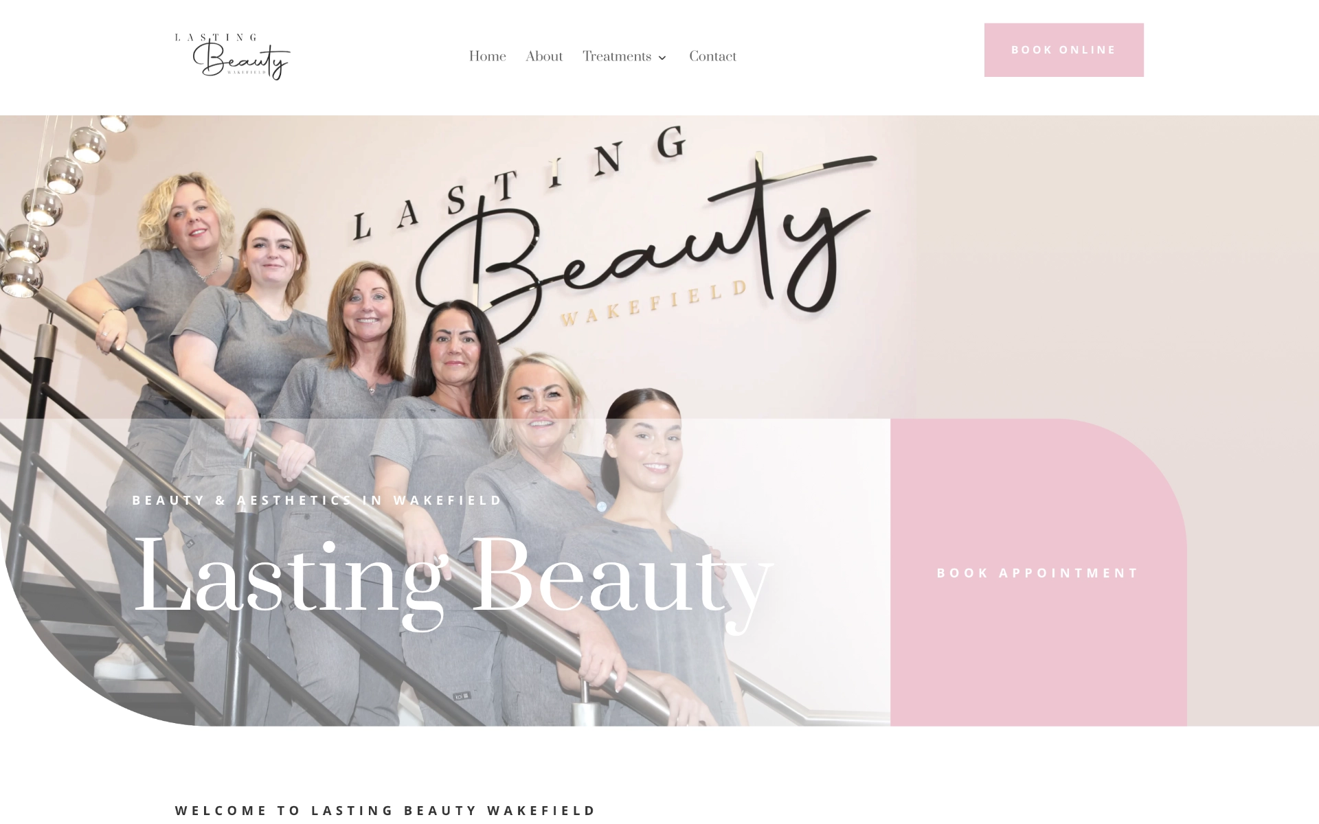 Lasting Beauty Website Design 